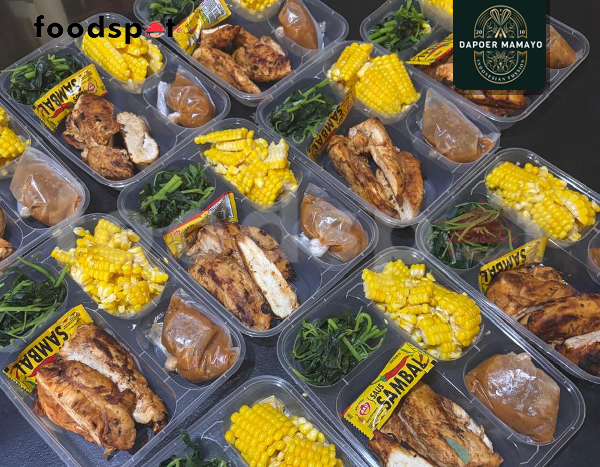 Chicken Mushroom with Boiled Corn